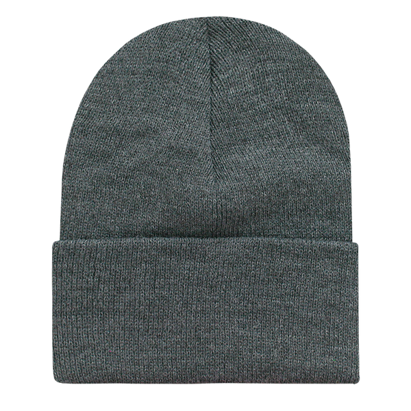 Decky-613-Acrylic/Polyester Long Beanies - HEATHER/CHARCOAL