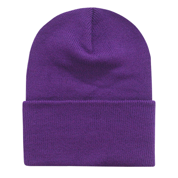 Decky-613-Acrylic/Polyester Long Beanies - Purple