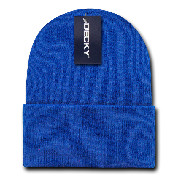 Decky-613-Acrylic/Polyester Long Beanies - Royal