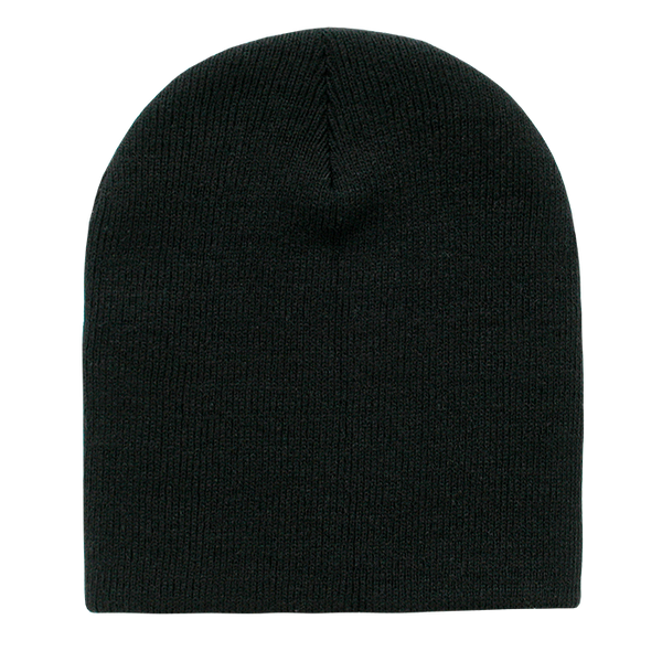 Decky-614-Acrylic/Polyester Short Beanies - Black