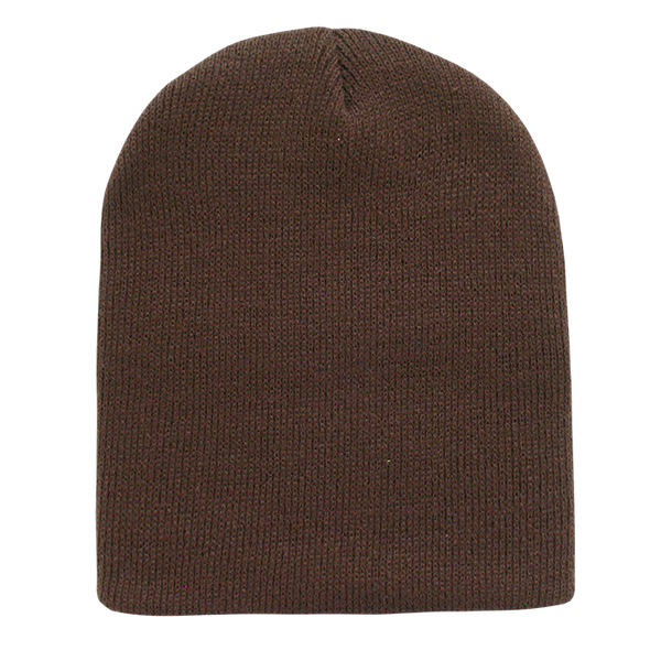 Decky-614-Acrylic/Polyester Short Beanies - Brown