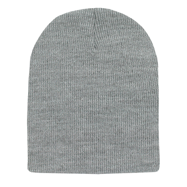Decky-614-Acrylic/Polyester Short Beanies - Heather Grey