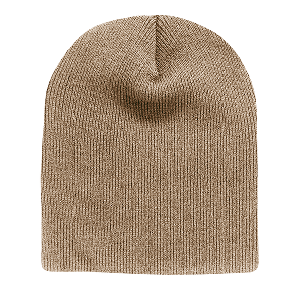 Decky-614-Acrylic/Polyester Short Beanies - Khaki