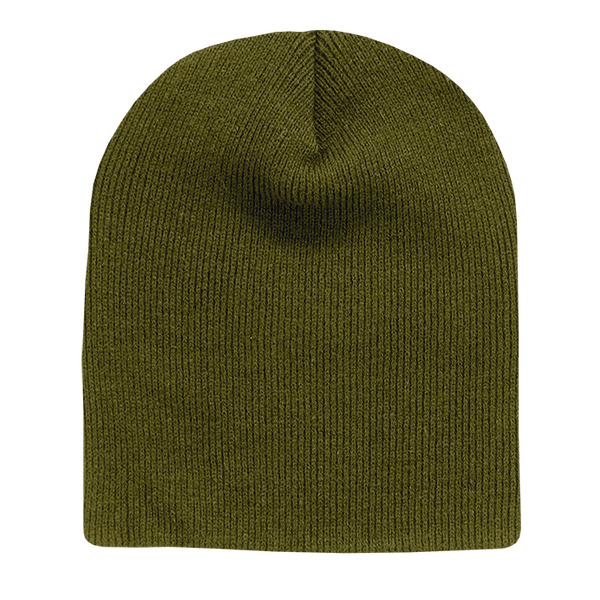 Decky-614-Acrylic/Polyester Short Beanies - Olive