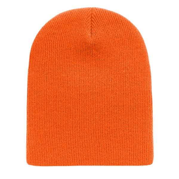 Decky-614-Acrylic/Polyester Short Beanies - Orange