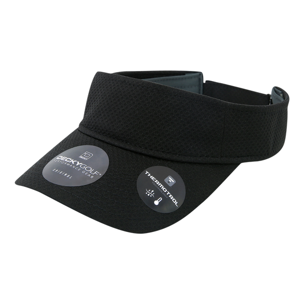 Decky-204-Low Crown Mesh Baseball Cap - BLACK