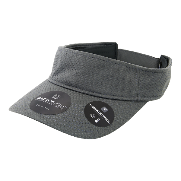 Decky-204-Low Crown Mesh Baseball Cap - Charcoal
