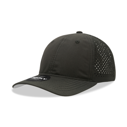 Decky-6224-6 Panel Low Profile Relaxed Perforated Performance Dad Hat