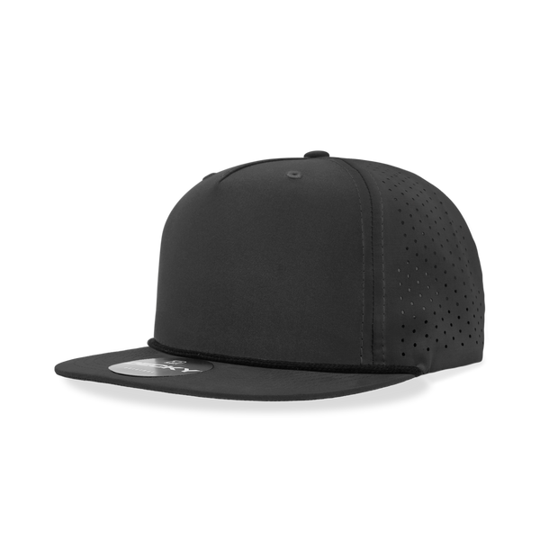 Decky 6226 premium cotton  5-Panel High-Profile Performance Hat with Perforated Design and Relaxed Fit