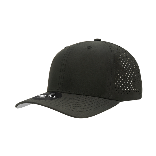 Decky-6227-6 Panel Mid Profile Structured Perforated Performance Cap