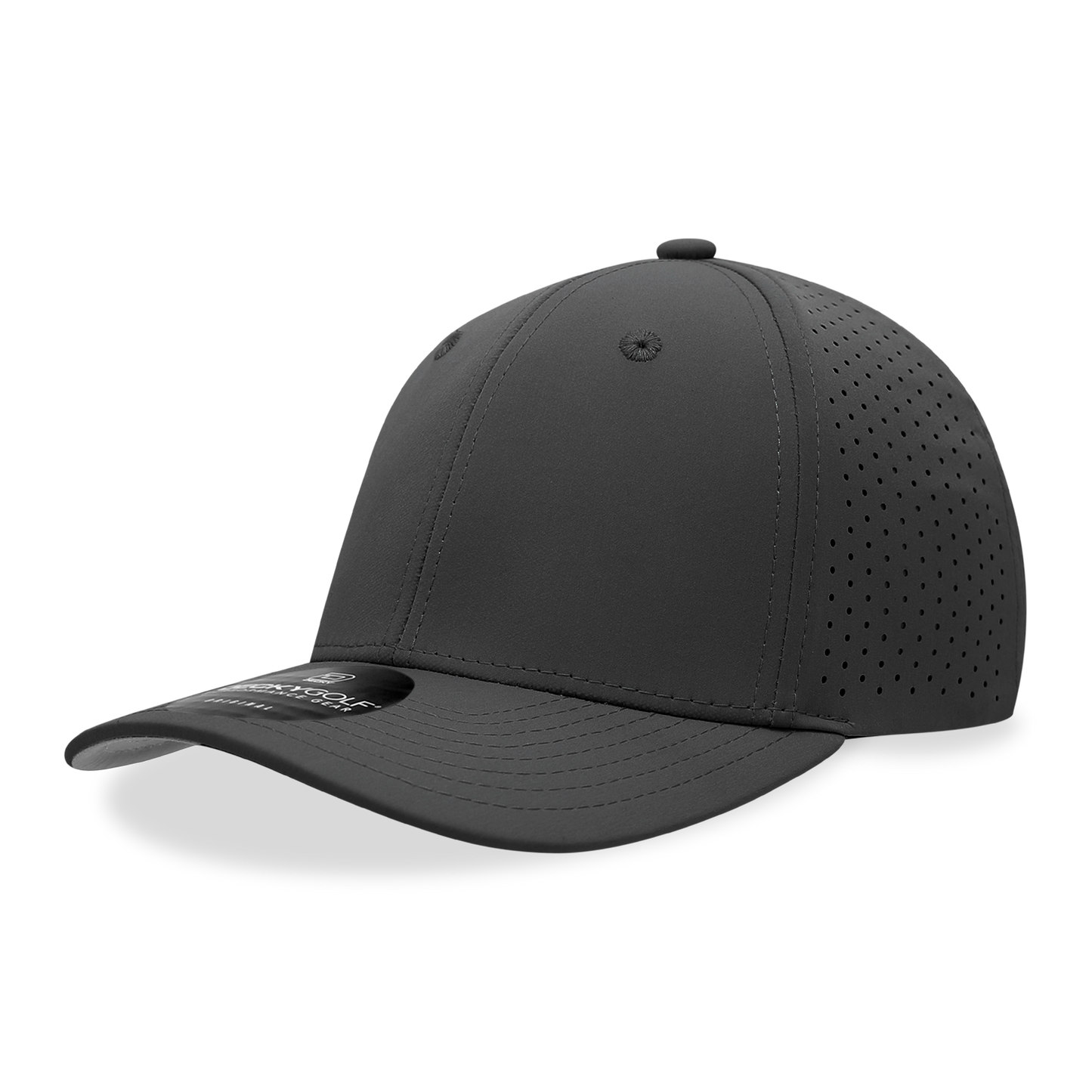 6 Panel Mid Profile Perforated Cap – Decky Performance Hat