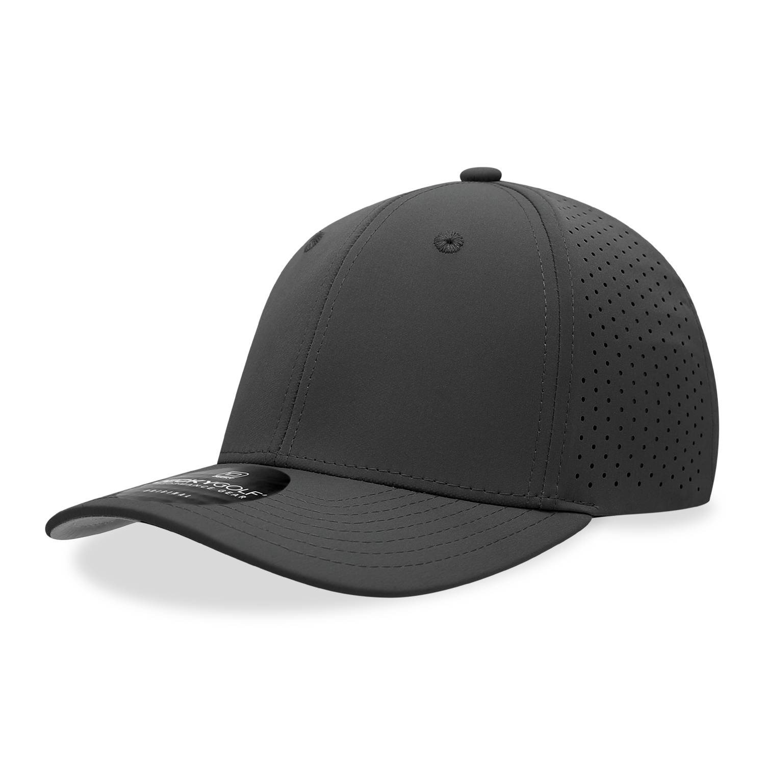 6 Panel Mid Profile Perforated Cap – Decky Performance Hat