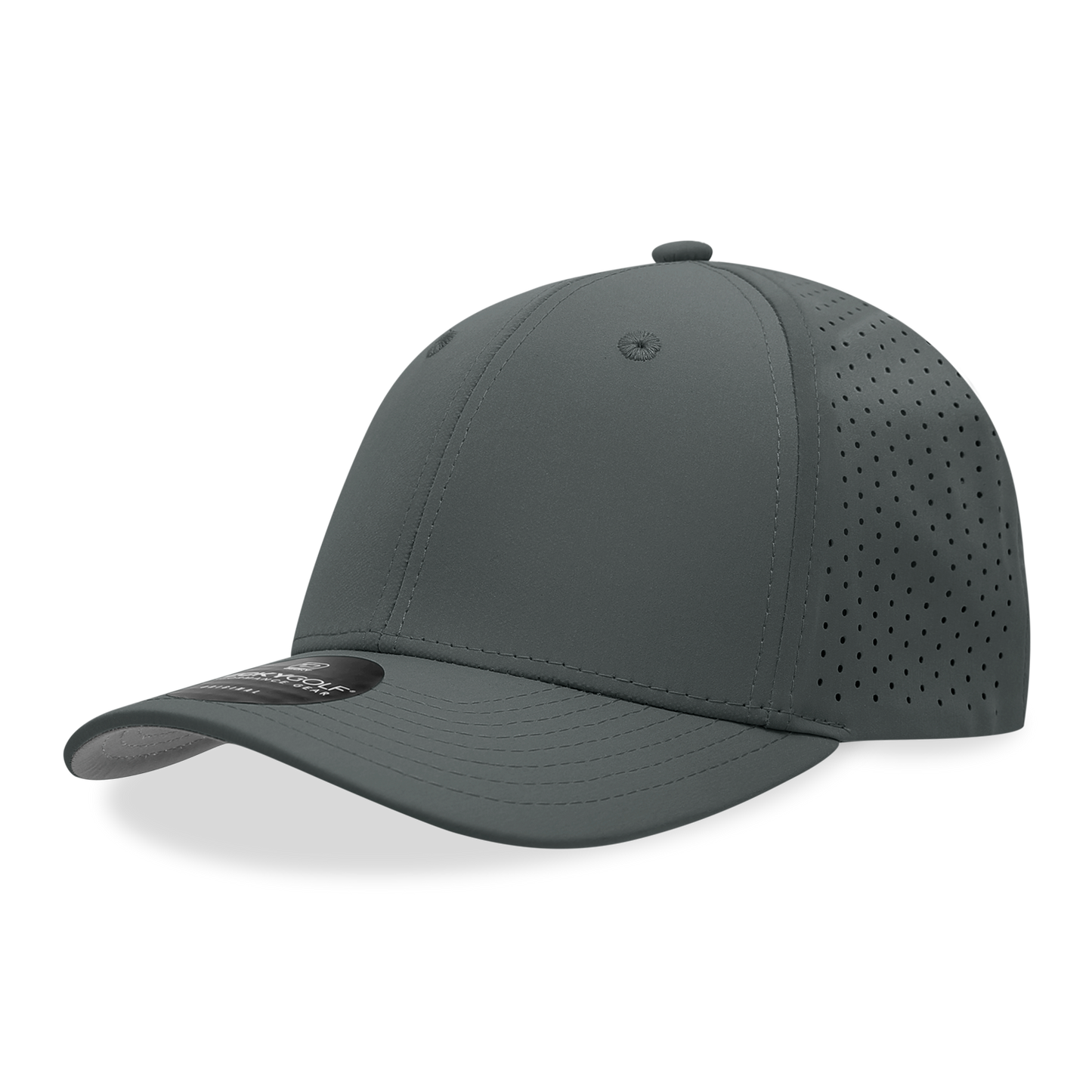 6 Panel Mid Profile Perforated Cap – Decky Performance Hat