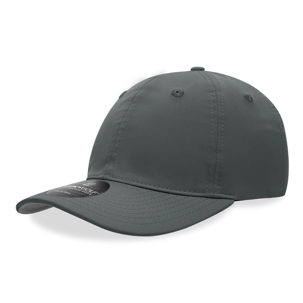Decky-6414-6 Panel Mid Profile Relaxed Sleek Cap – Adjustable Cotton Hat - Charcoal