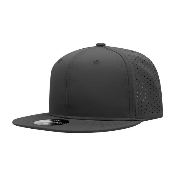 Decky-6415-6 Panel High Prof Perforated Cap - Black