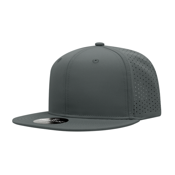 Decky-6415-6 Panel High Prof Perforated Cap - Charcoal