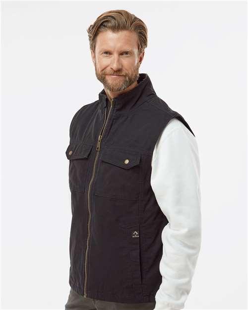 DRI DUCK 5068 Men's Trek Canyon Cloth™ Vest - Black - OnModelSide