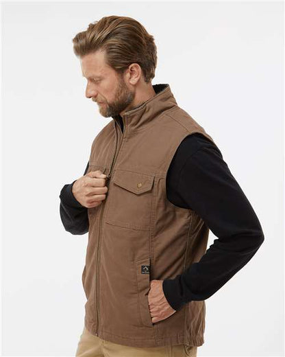 DRI DUCK 5068 Men's Trek Canyon Cloth™ Vest - Field Khaki - OnModelSide