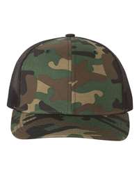 Richardson 112P Printed Trucker Cap, Structured Snapback