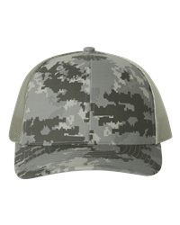 Richardson 112P Printed Trucker Cap, Structured Snapback
