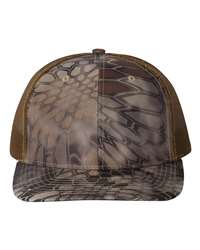 Richardson 112P Printed Trucker Cap, Structured Snapback