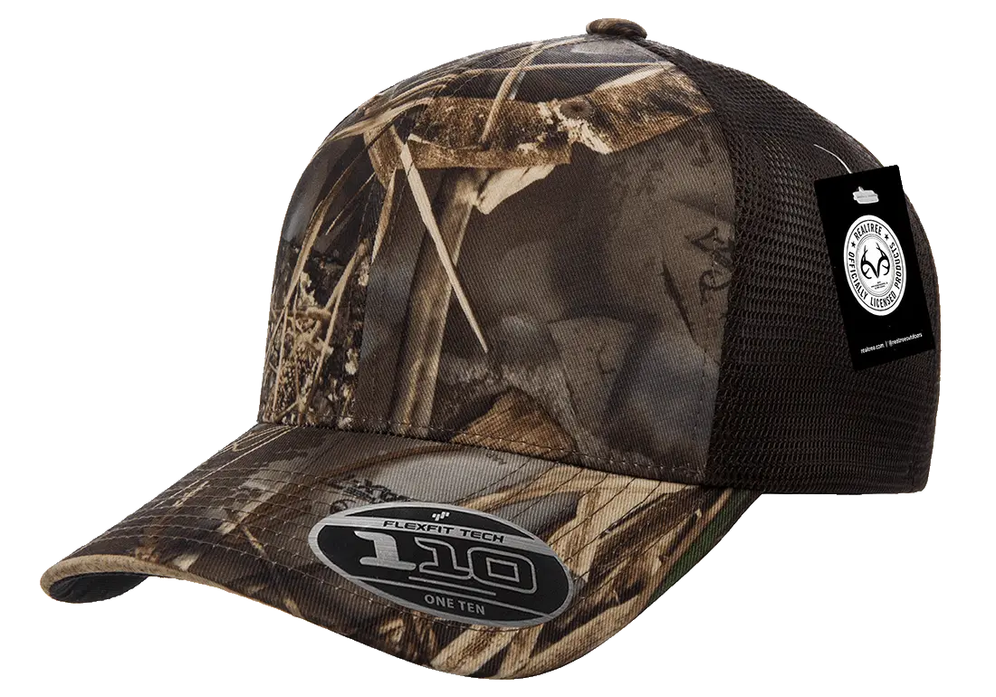 Flexfit 110 Mesh Realtree Camo Cap, One Size