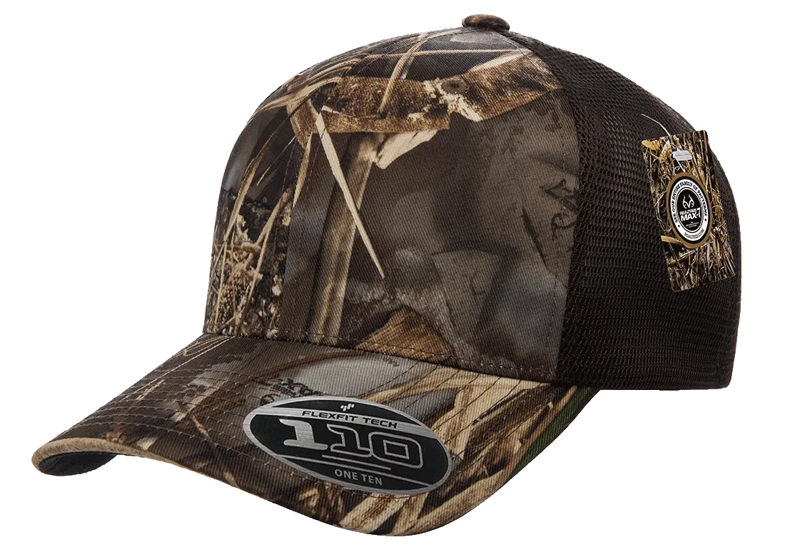 Flexfit 110 Mesh Realtree Camo Cap, One Size