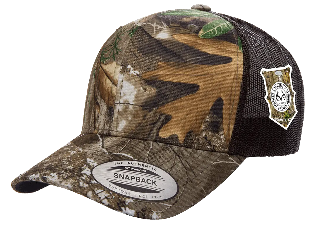 YP Classics Realtree Camo Retro Trucker Cap