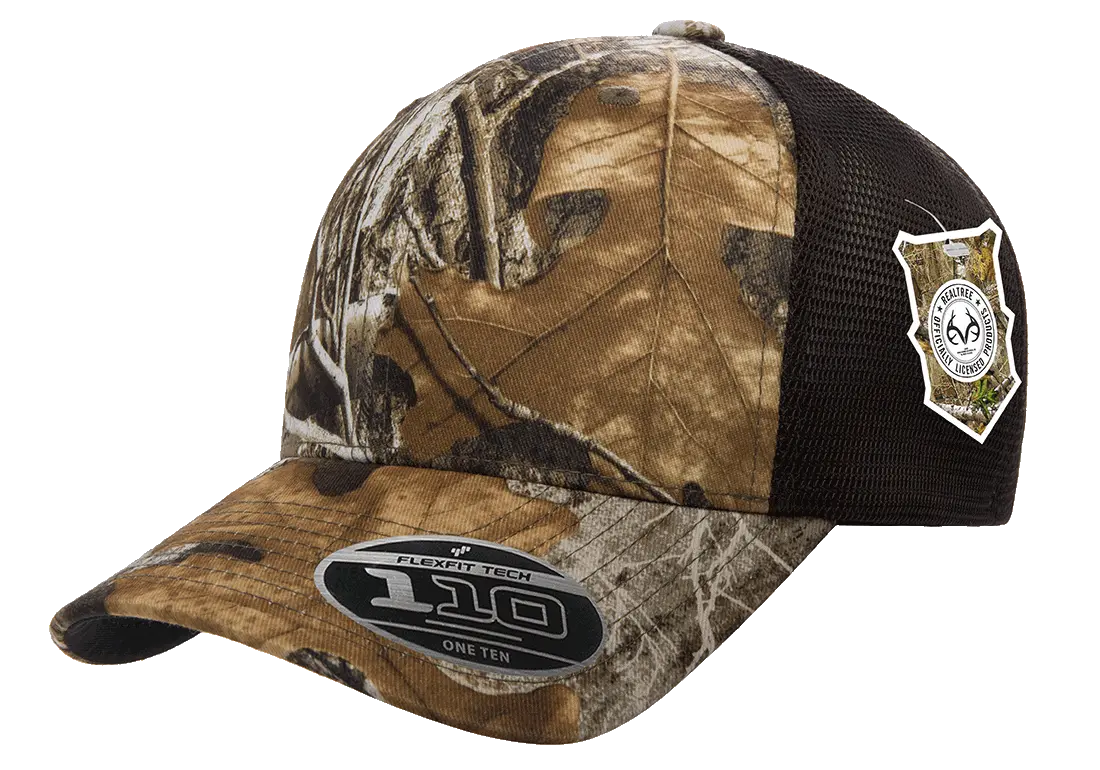 Flexfit 110 Mesh Realtree Camo Cap, One Size