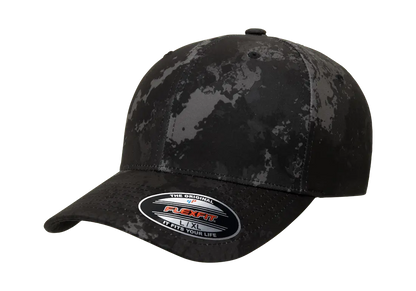 Flexfit Veil Camo 6-Panel Structured Fitted Baseball Cap | 6277VC-PD-SM