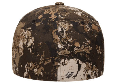 Flexfit Veil Camo 6-Panel Structured Fitted Baseball Cap | 6277VC-PD-SM