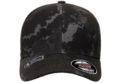 Flexfit Veil Camo 6-Panel Structured Fitted Baseball Cap | 6277VC-PD-SM