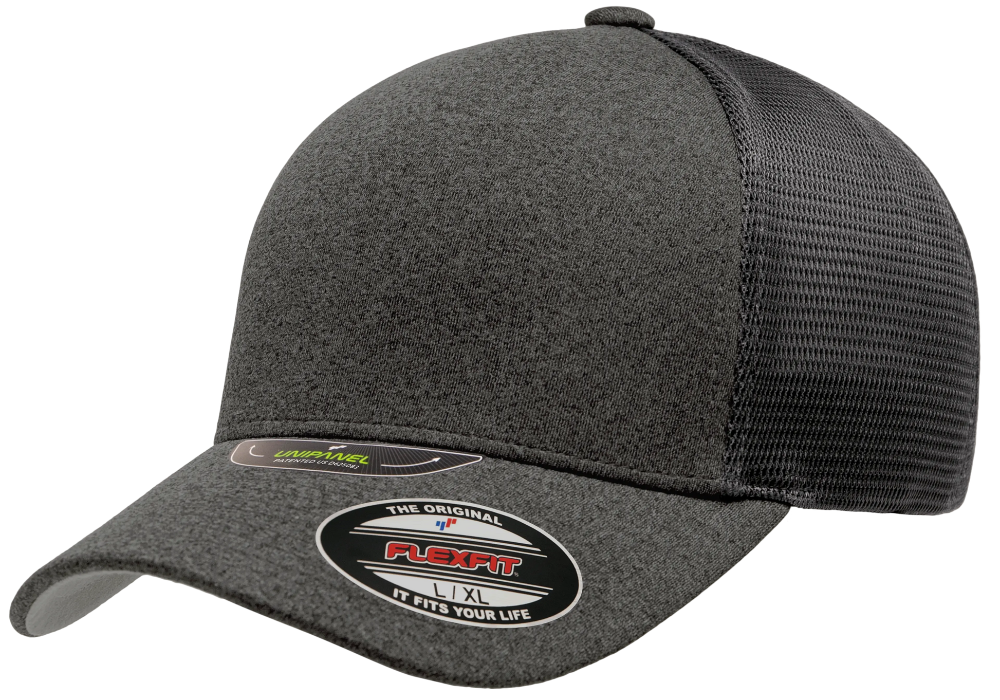 Flexfit Unipanel Trucker Mesh Cap, Fused Front, Stretch Fit