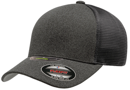 Flexfit Unipanel Trucker Mesh Cap, Fused Front, Stretch Fit