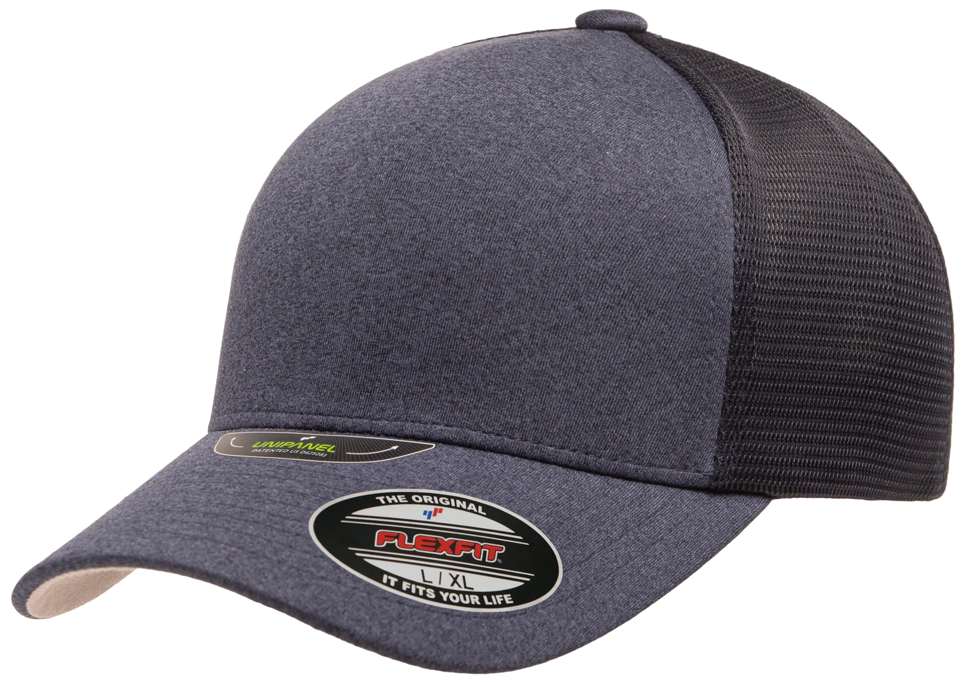 Flexfit Unipanel Trucker Mesh Cap, Fused Front, Stretch Fit
