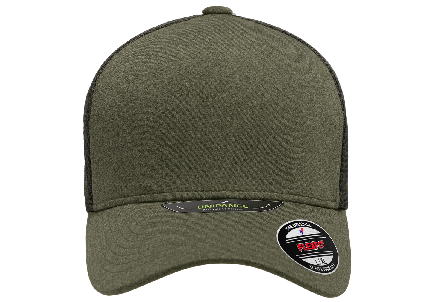 Flexfit Unipanel Trucker Mesh Cap, Fused Front, Stretch Fit