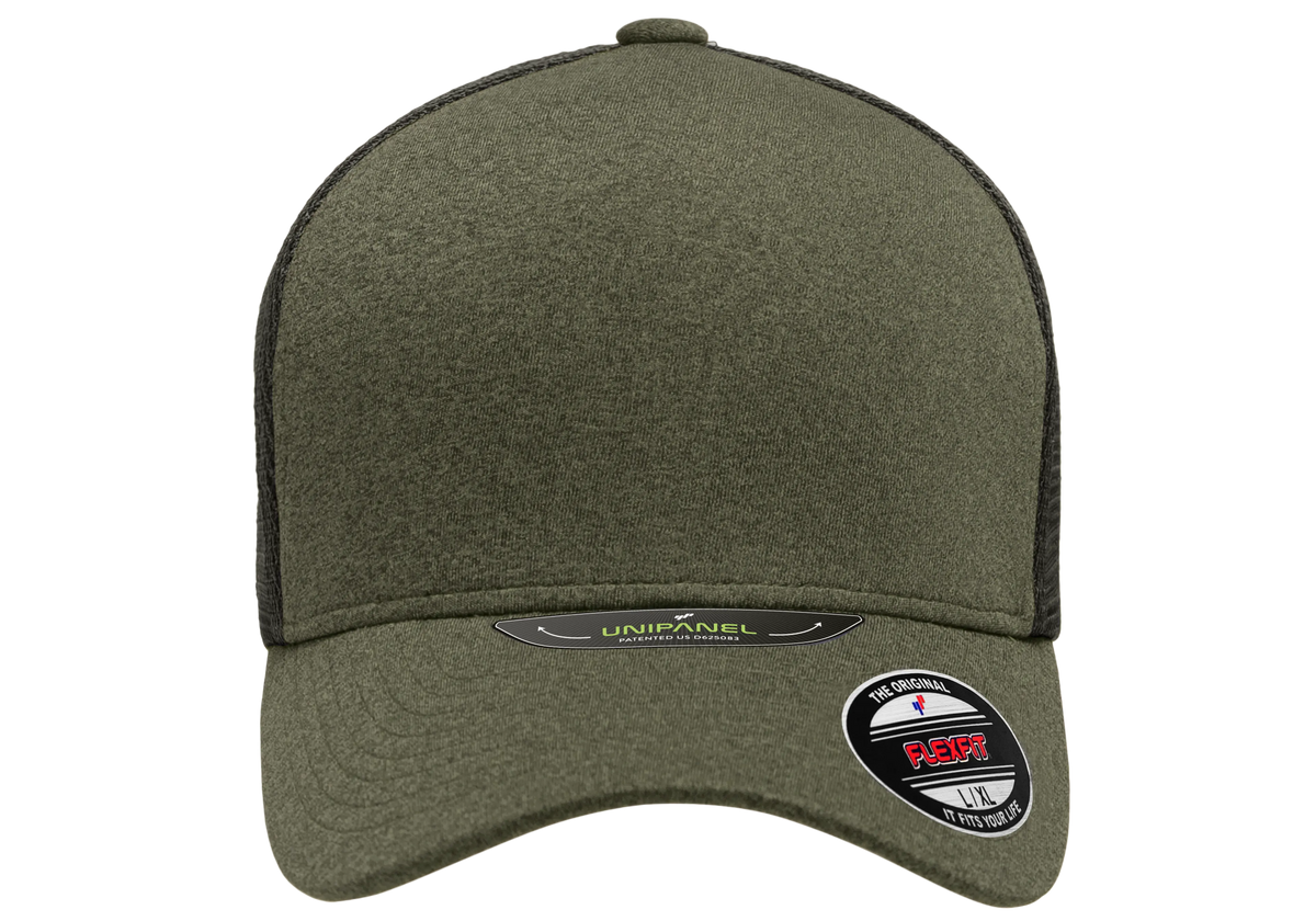 Flexfit Unipanel Trucker Mesh Cap, Fused Front, Stretch Fit