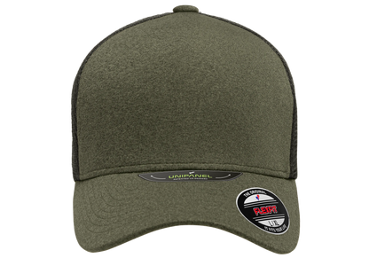 Flexfit Unipanel Trucker Mesh Cap, Fused Front, Stretch Fit