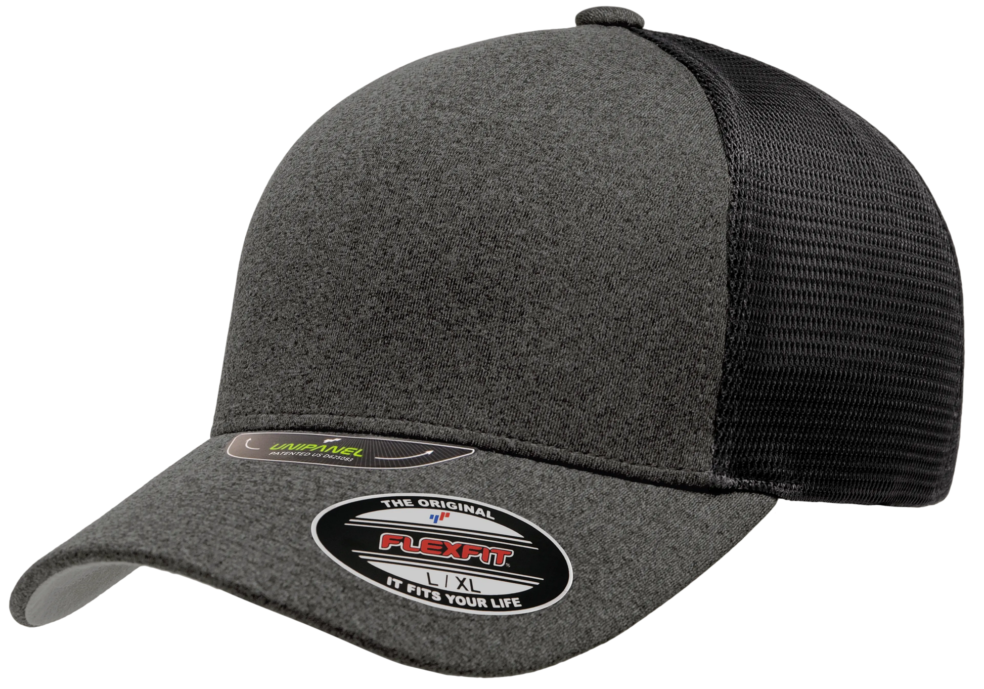 Flexfit Unipanel Trucker Mesh Cap, Fused Front, Stretch Fit