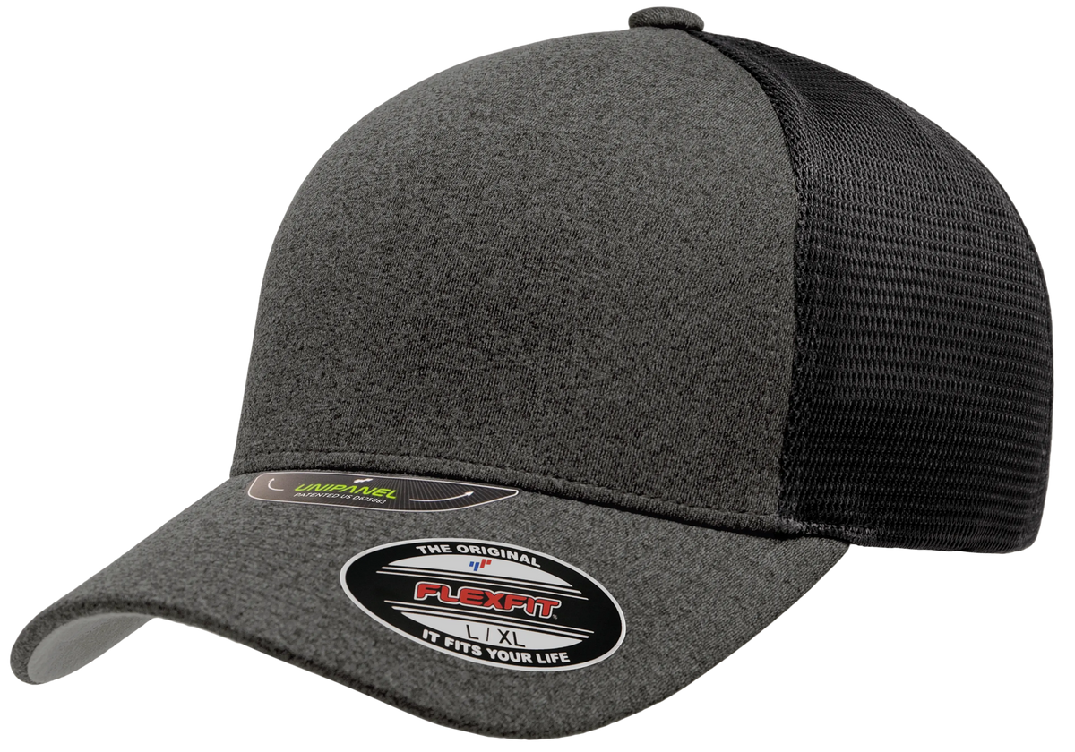 Flexfit Unipanel Trucker Mesh Cap, Fused Front, Stretch Fit