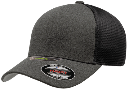 Flexfit Unipanel Trucker Mesh Cap, Fused Front, Stretch Fit
