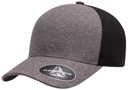 Flexfit Delta Carbon Cap - 2 Tone, Melange Blue/Melange Charcoal