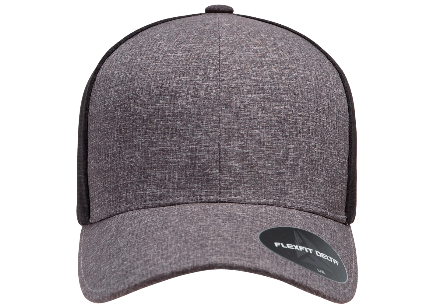 Flexfit Delta Carbon Cap - 2 Tone, Melange Blue/Melange Charcoal