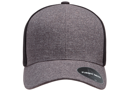 Flexfit Delta Carbon Cap - 2 Tone, Melange Blue/Melange Charcoal
