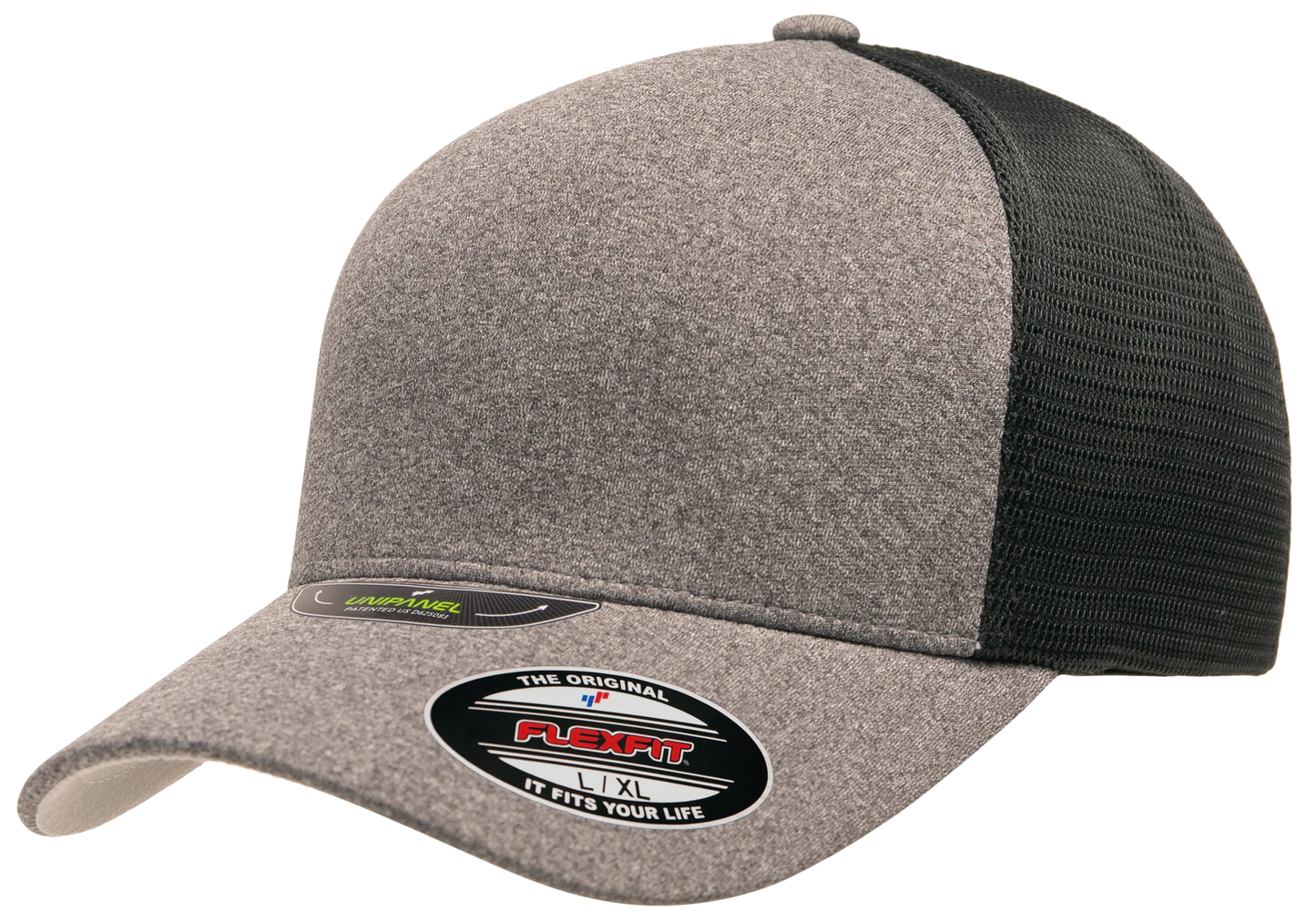 Flexfit Unipanel Trucker Mesh Cap, Fused Front, Stretch Fit
