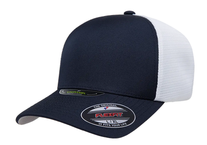 Flexfit Unipanel Trucker Mesh Cap, Fused Front, Stretch Fit