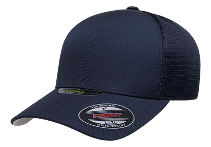 Flexfit Unipanel Trucker Mesh Cap, Fused Front, Stretch Fit