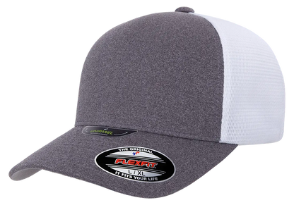 Flexfit Unipanel Trucker Mesh Cap, Fused Front, Stretch Fit