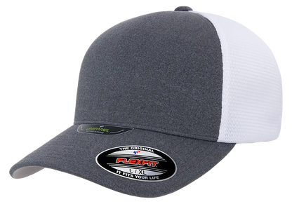 Flexfit Unipanel Trucker Mesh Cap, Fused Front, Stretch Fit