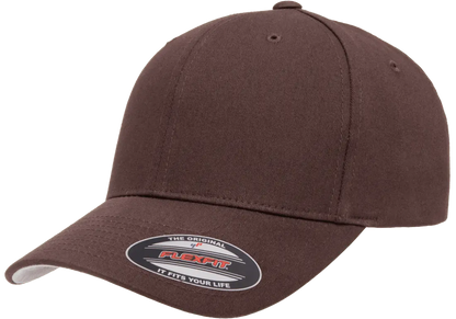 Flexfit Cotton Twill Cap, 6-Panel Structured Fitted Hat